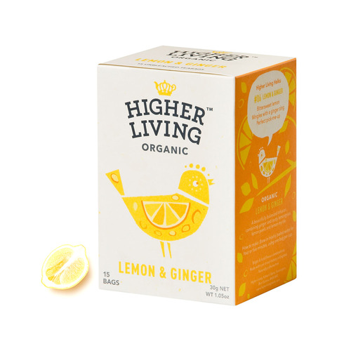 하이어리빙[HIGHER LIVING]유기농 레몬&amp;진저 TEA